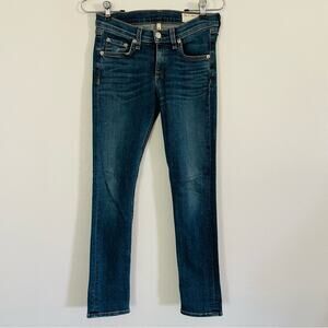 Rag & Bone Denim Skinny Capri Jeans Sonoma Wash Style Low Rise- 26x26